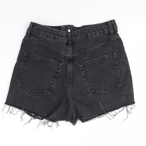 Topshop Womens Black   Cut-Off Shorts Size 8