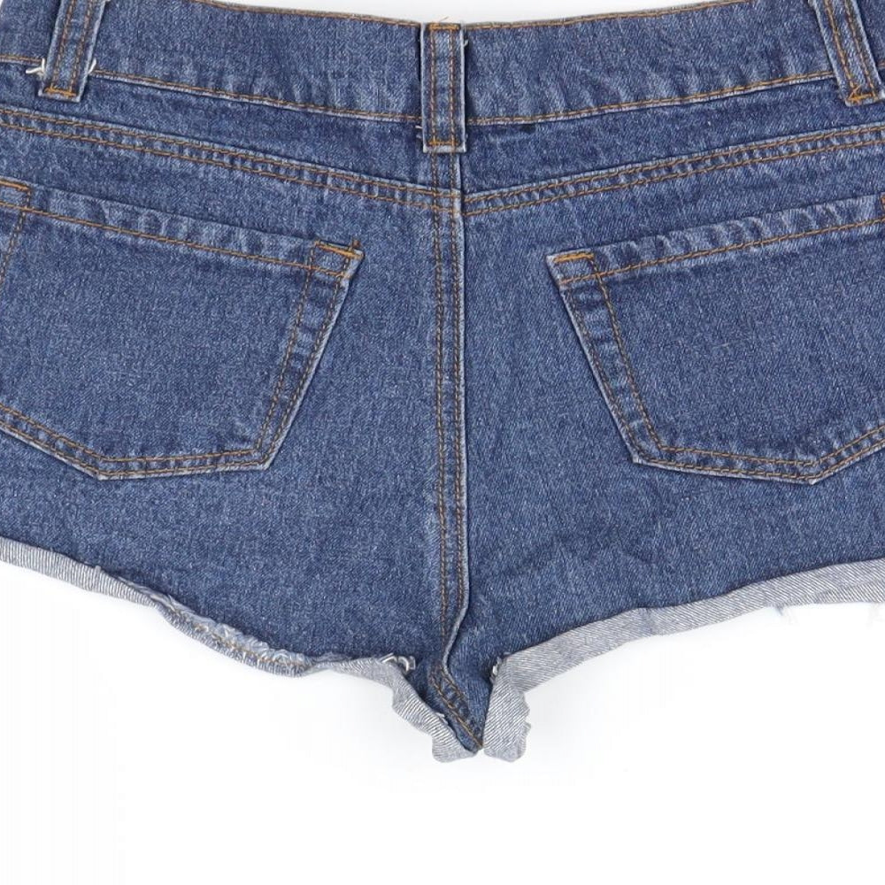 Pretty little thing Womens Blue   Cut-Off Shorts Size 8