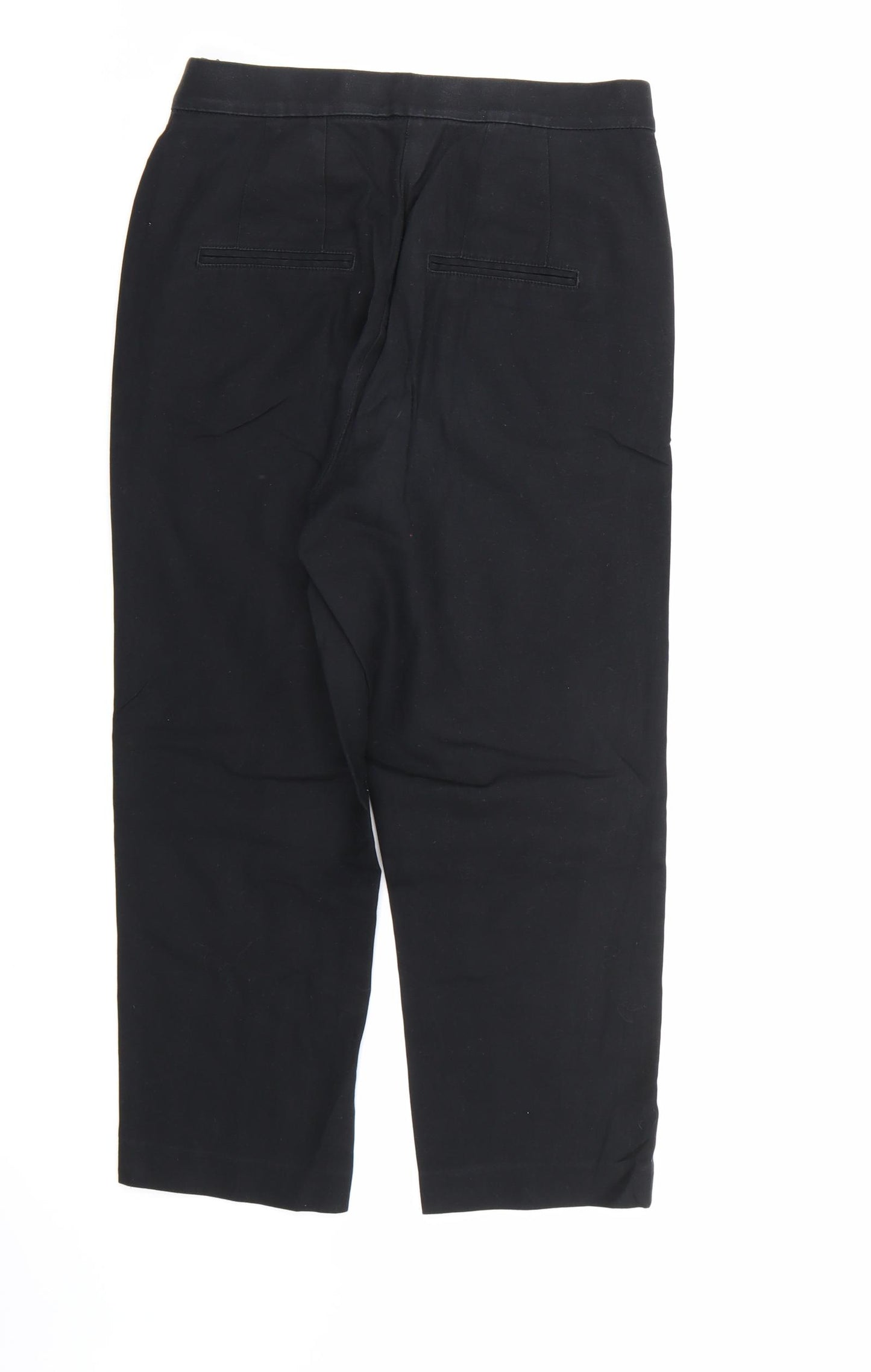 Marks and Spencer Womens Black   Dress Pants Trousers Size 8 L22 in