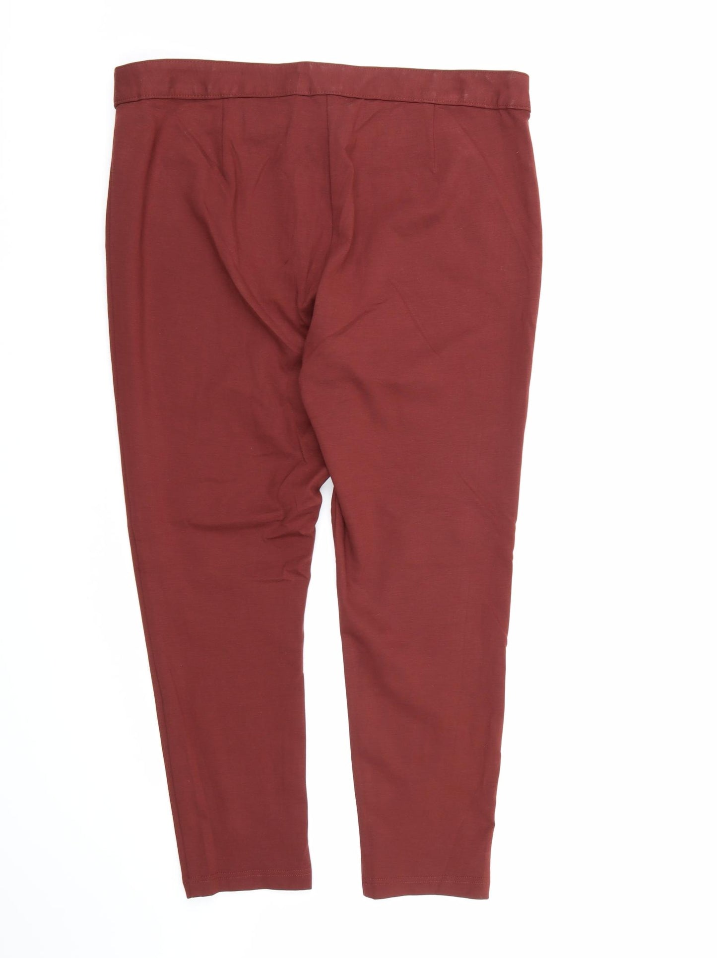 George Womens Brown  Rayon Trousers  Size 18 L26 in