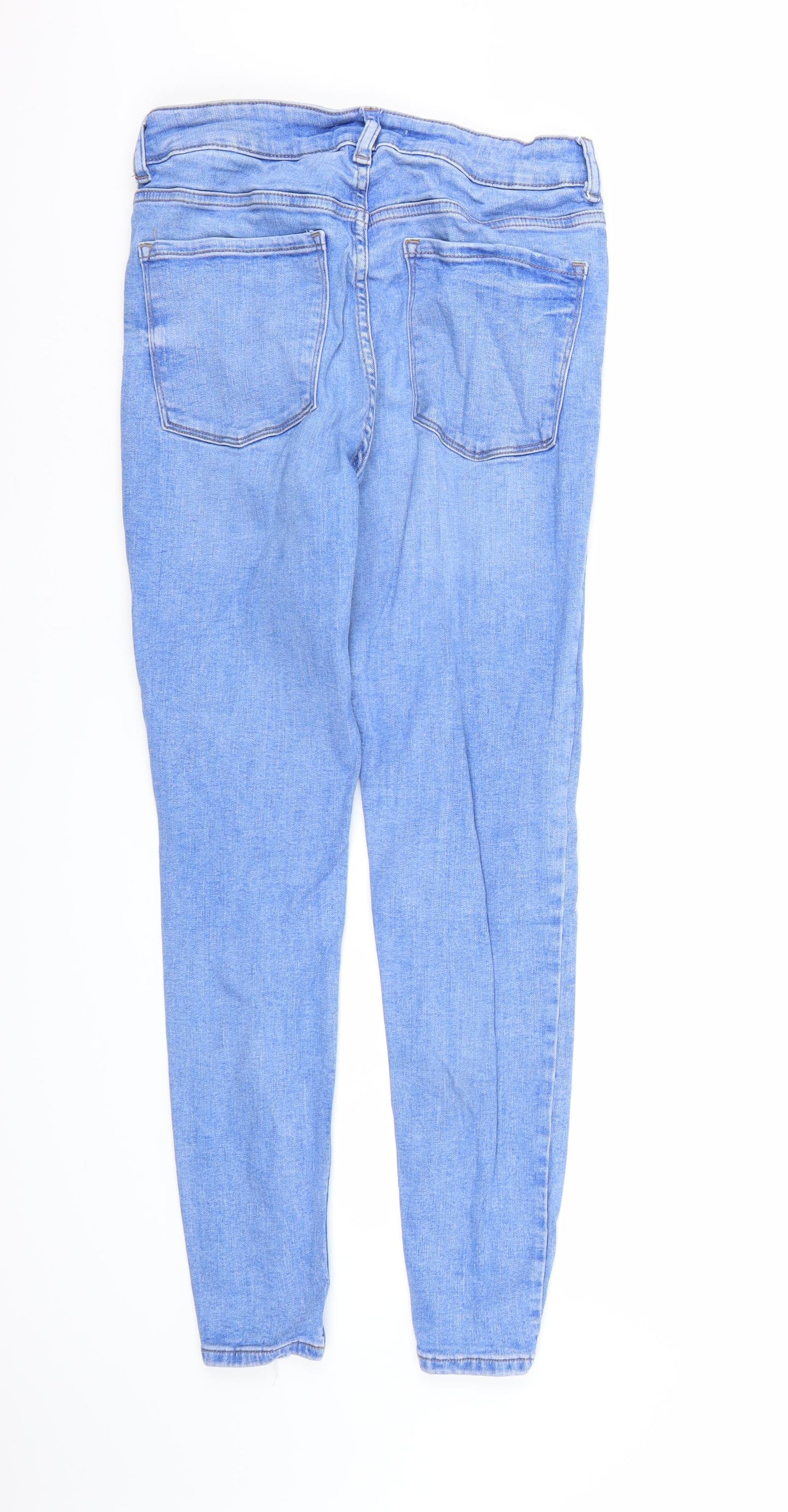 Denim co. Womens Blue  Denim Skinny Jeans Size 14 L26 in