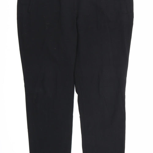 Marks and Spencer Womens Black  Rayon Dress Pants Trousers Size 18 L28 in