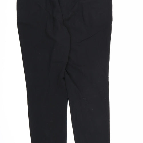 Marks and Spencer Womens Black  Rayon Dress Pants Trousers Size 18 L28 in