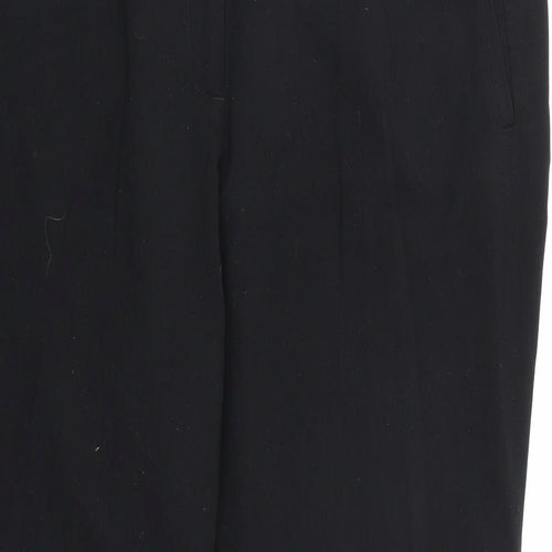 Marks and Spencer Womens Black  Rayon Dress Pants Trousers Size 18 L28 in