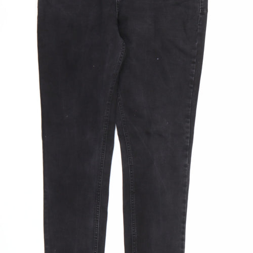 Denim co. Womens Black  Denim Skinny Jeans Size 14 L28 in