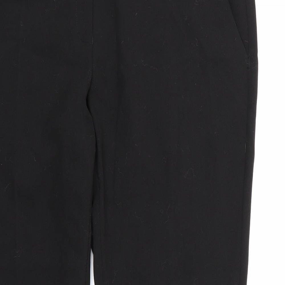 George Womens Black  Rayon Dress Pants Trousers Size 14 L28 in