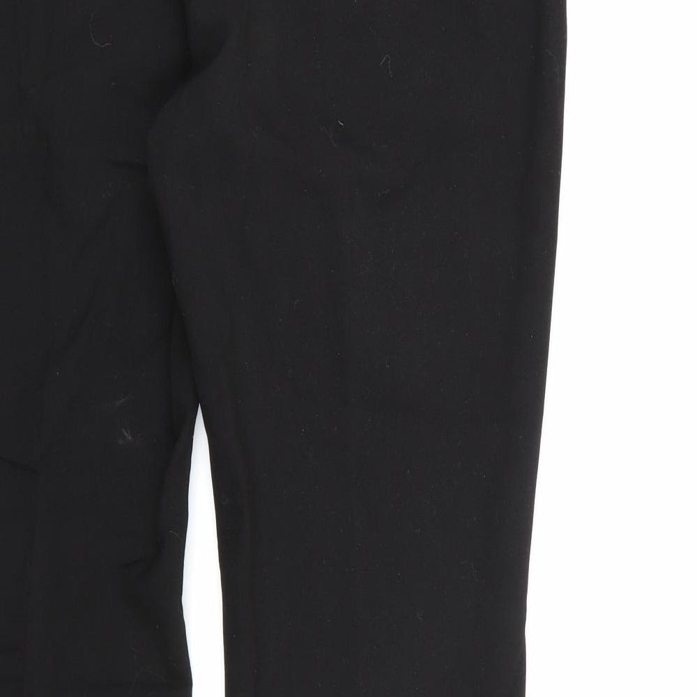 George Womens Black  Rayon Dress Pants Trousers Size 14 L28 in