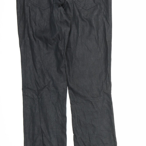 Jan Womens Black   Trousers  Size 10 L32 in