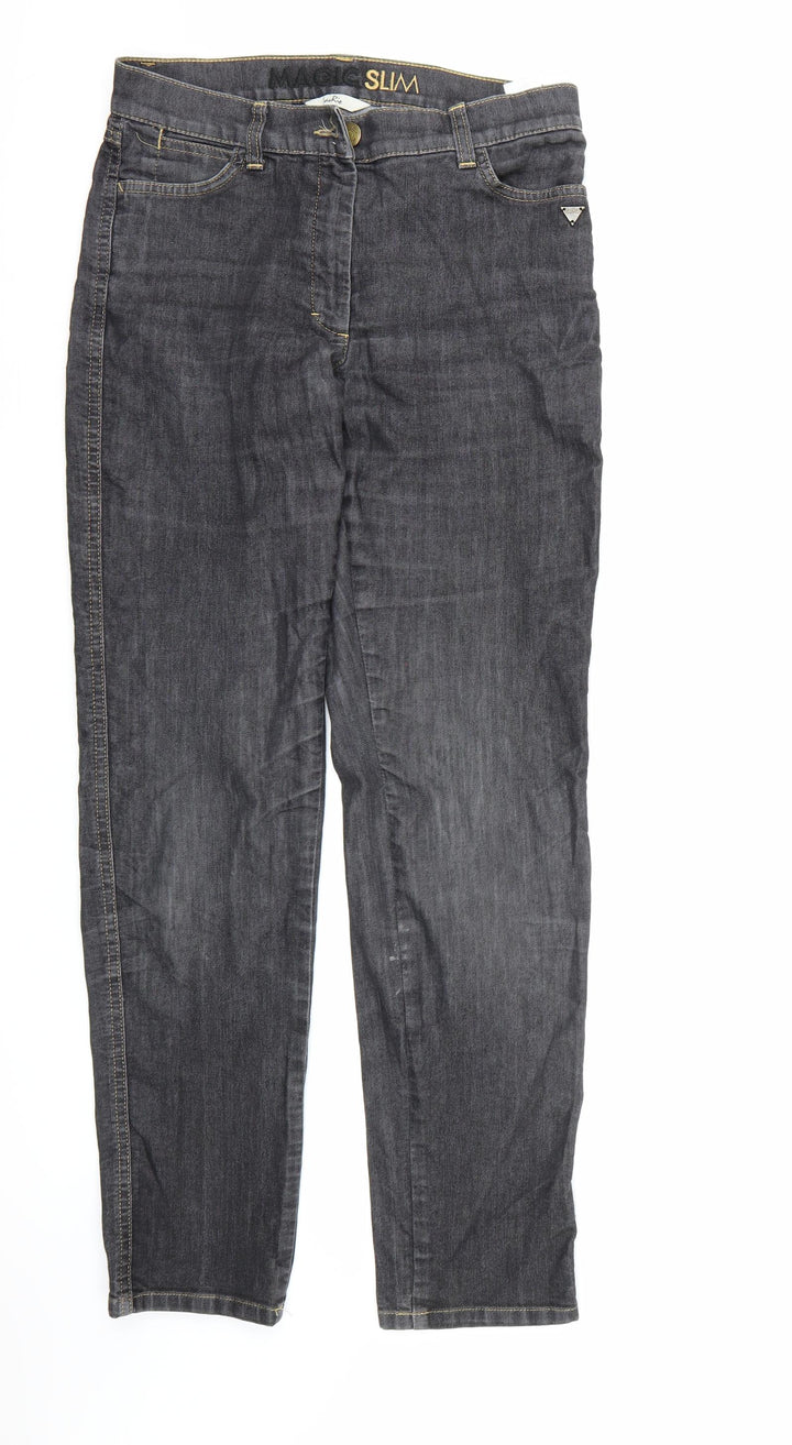 LauRie Womens Black Denim Straight Jeans Size 10 L30 in