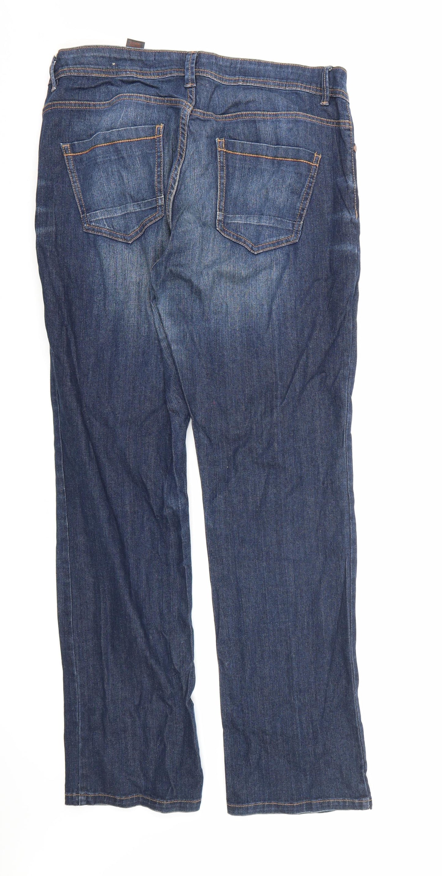 NEXT Womens Blue  Denim Straight Jeans Size 14 L31 in