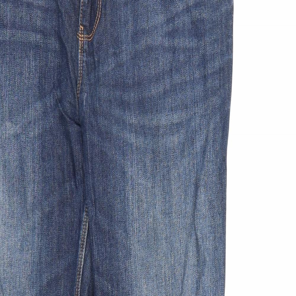 NEXT Womens Blue  Denim Straight Jeans Size 14 L31 in