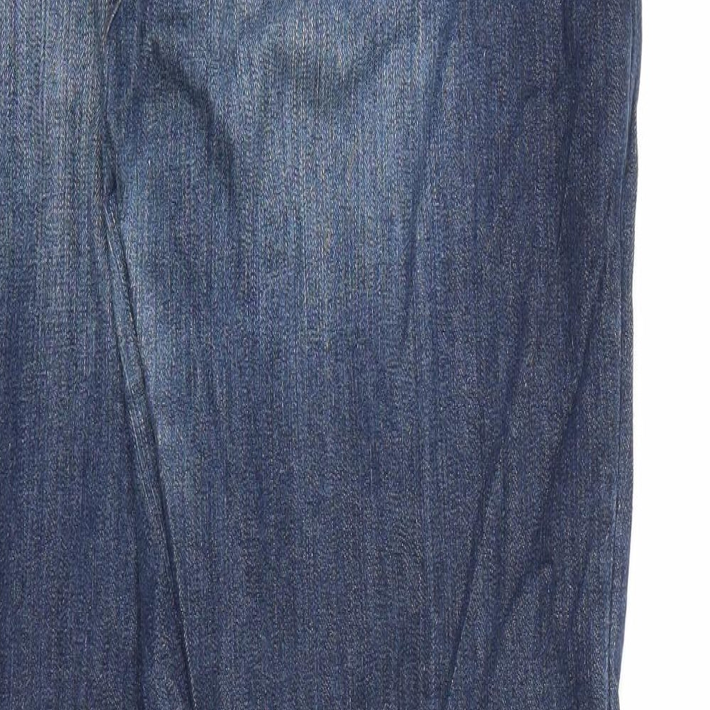 NEXT Womens Blue  Denim Straight Jeans Size 14 L31 in
