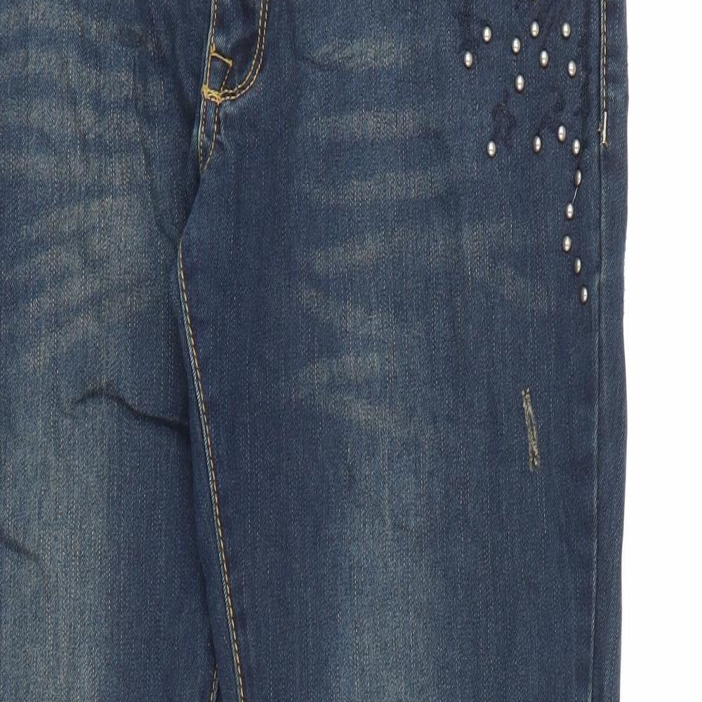 OKAY Womens Blue  Denim Bootcut Jeans Size 16 L34 in