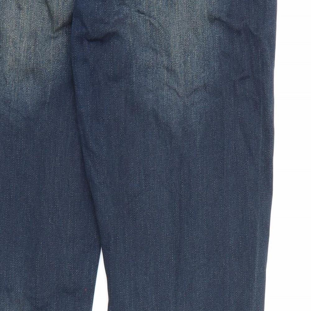 OKAY Womens Blue  Denim Bootcut Jeans Size 16 L34 in