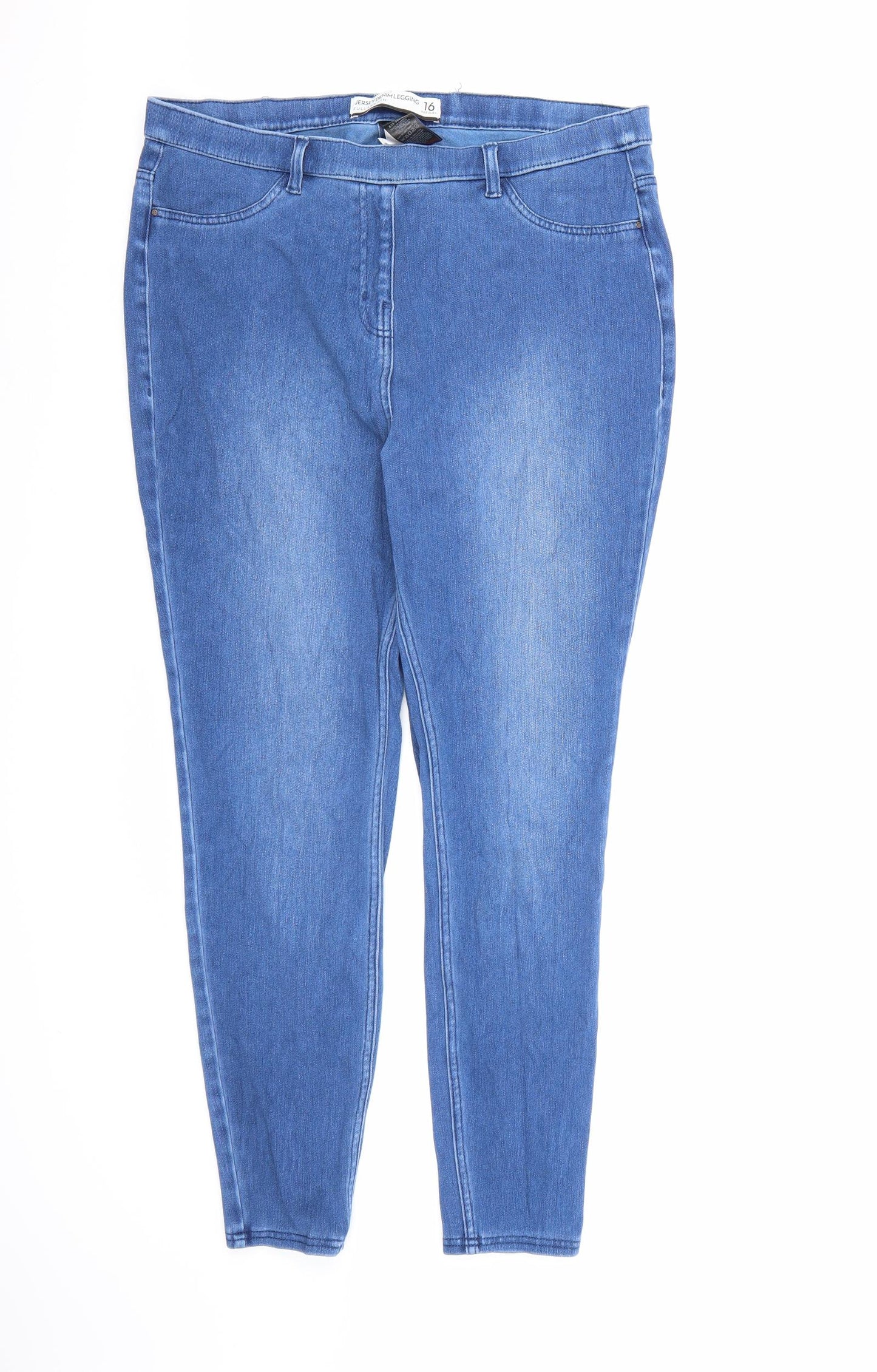 NEXT Womens Blue  Denim Jegging Jeans Size 16 L27 in