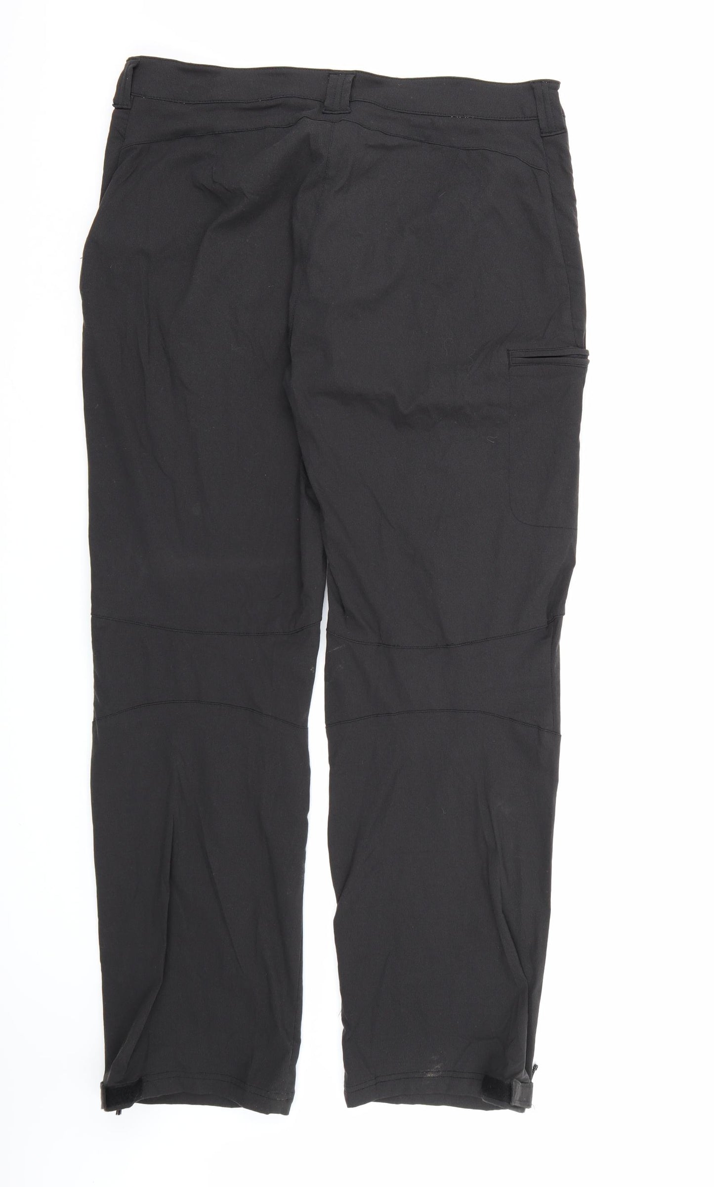 Quechua Womens Black   Windbreaker Trousers Size 18 L32 in