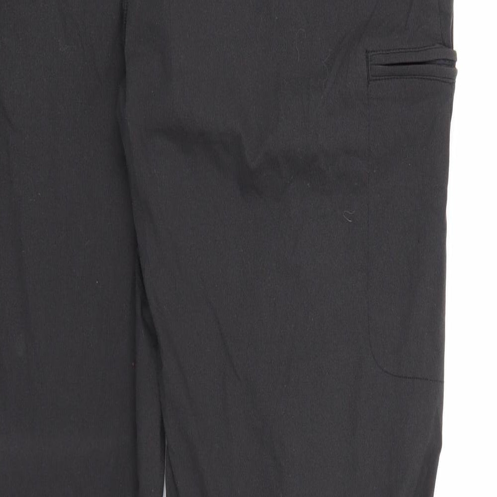 Quechua Womens Black   Windbreaker Trousers Size 18 L32 in