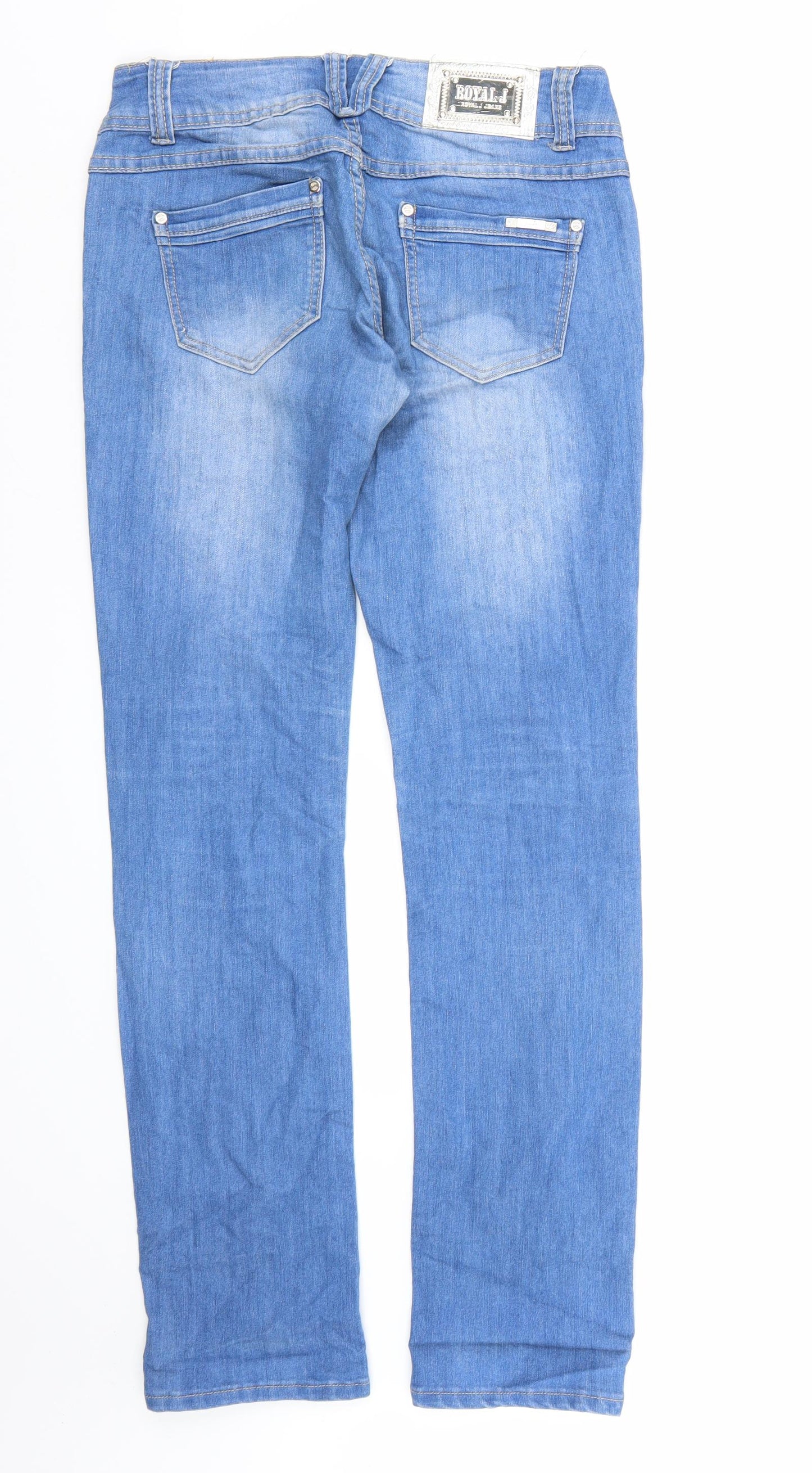 Royal J Jeans Womens Blue  Denim Bootcut Jeans Size L L33 in