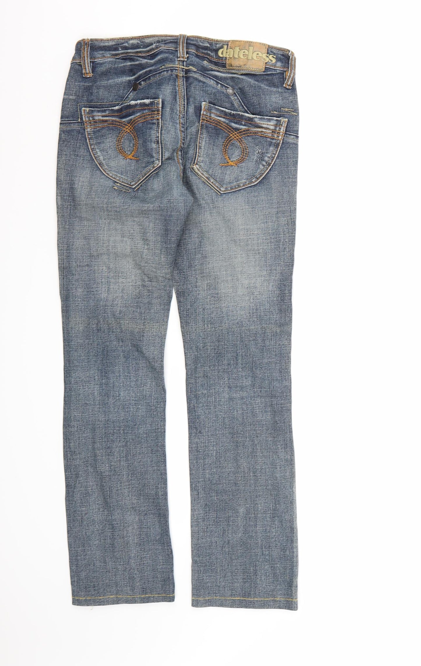Dateless Mens Blue  Denim Straight Jeans Size XS L28 in