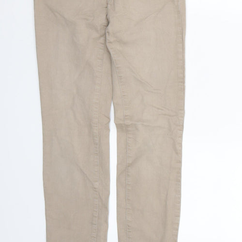 Timeless Mens Brown  Denim Skinny Jeans  L30 in