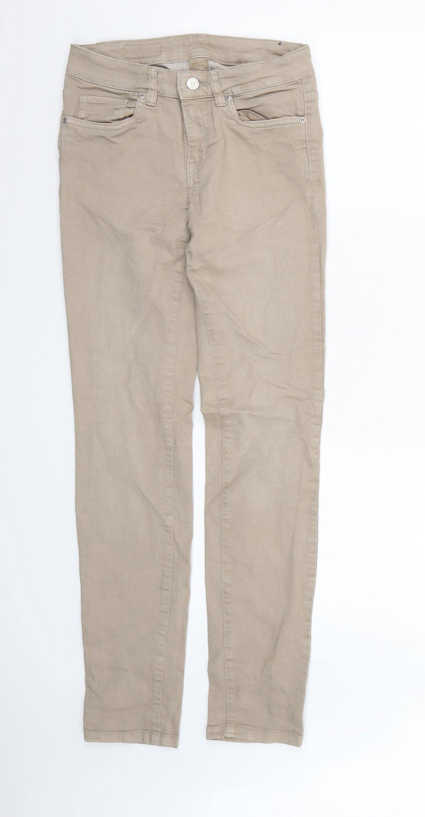 Timeless Mens Brown  Denim Skinny Jeans  L30 in