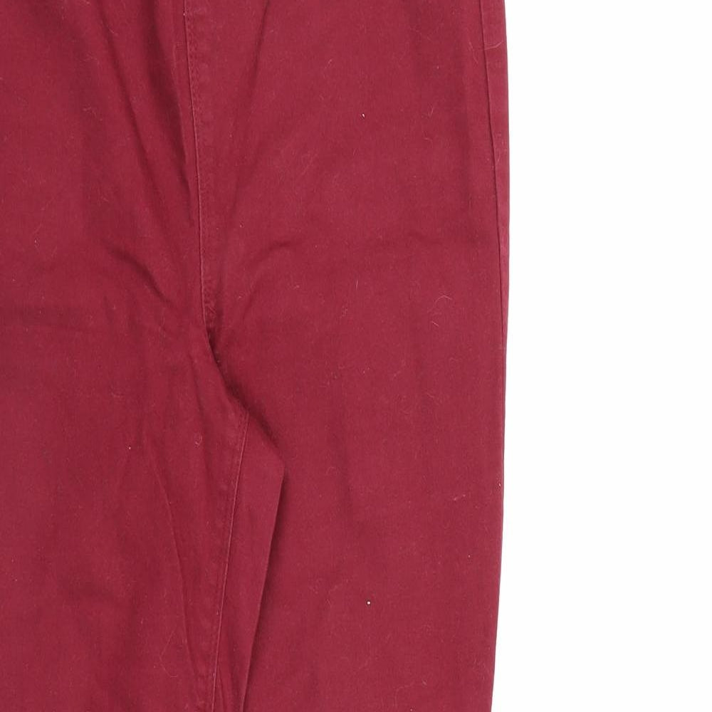 Papaya Womens Red  Denim Jegging Jeans Size 10 L26 in