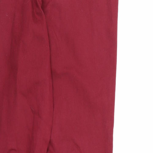 Papaya Womens Red  Denim Jegging Jeans Size 10 L26 in