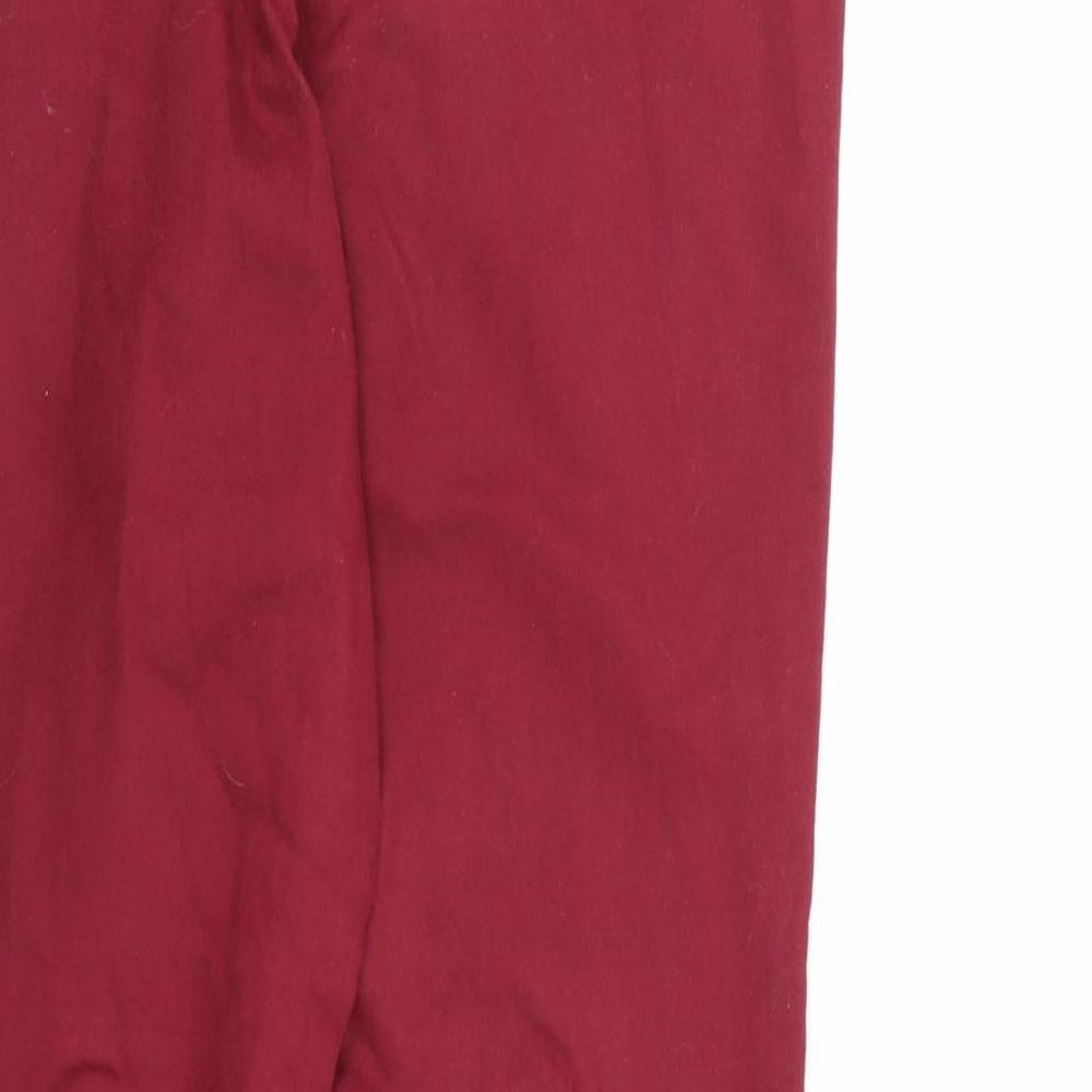 Papaya Womens Red  Denim Jegging Jeans Size 10 L26 in