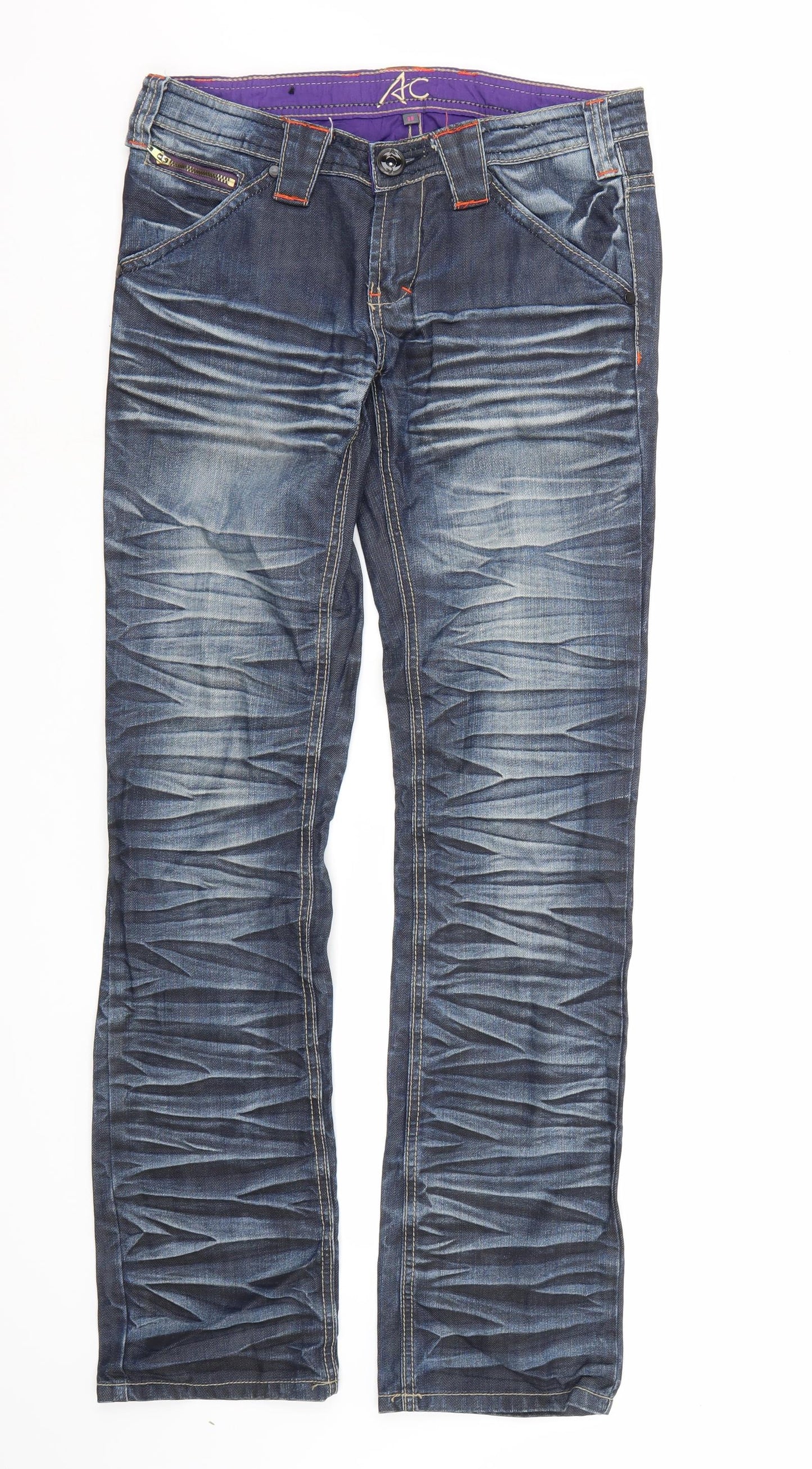 Preworn Womens Blue  Denim Bootcut Jeans  L32 in