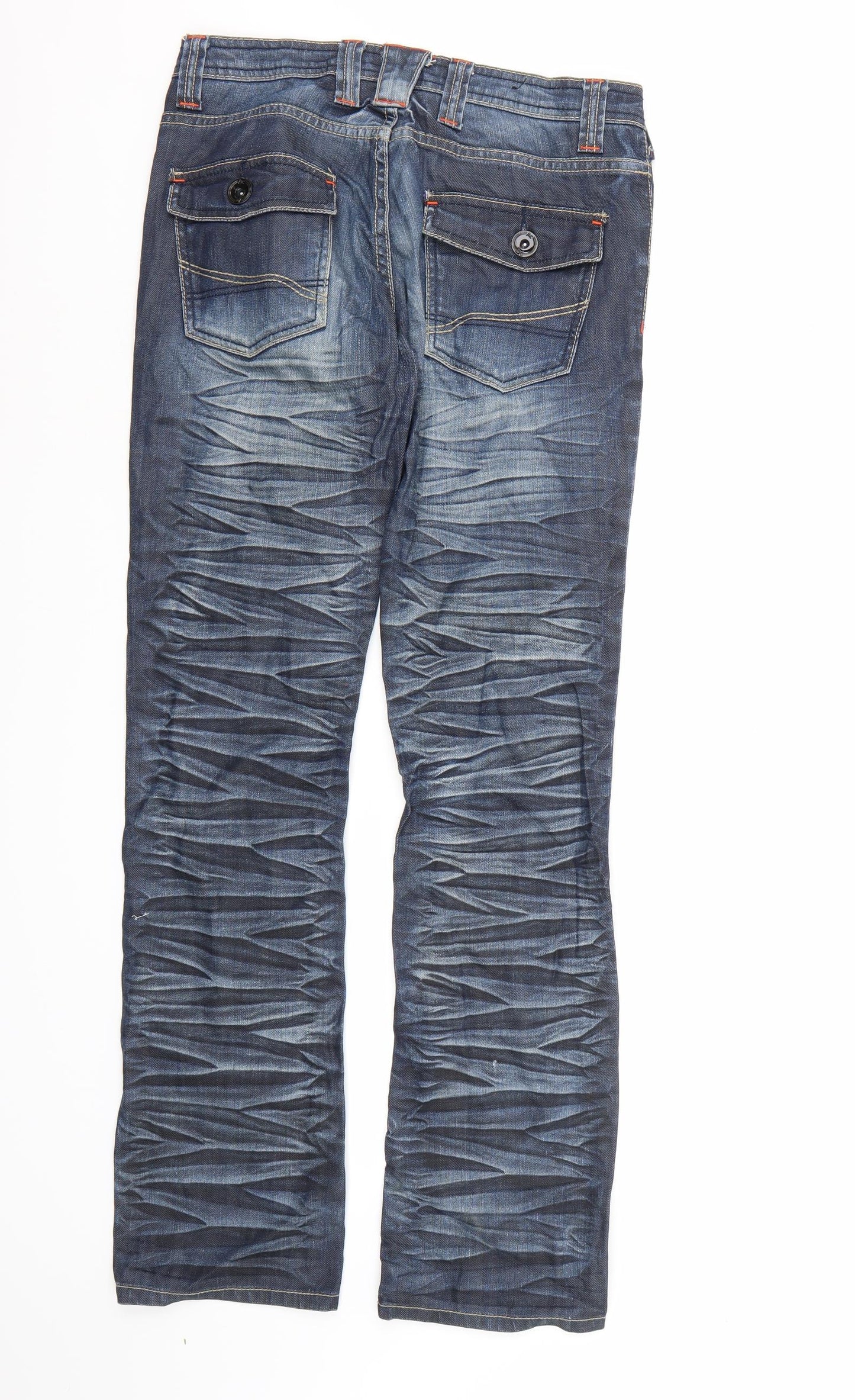 Preworn Womens Blue  Denim Bootcut Jeans  L32 in