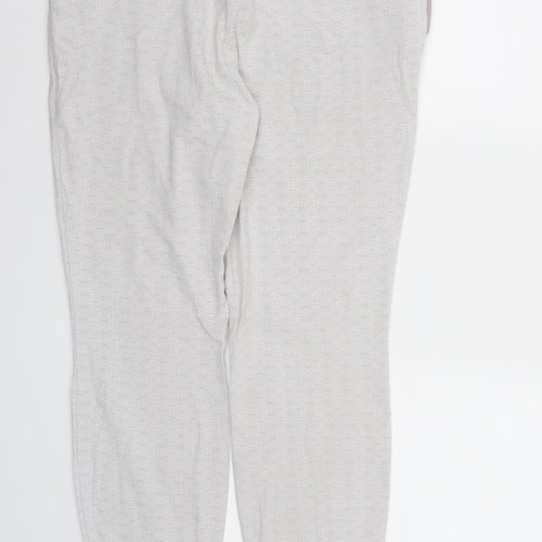 Wallis Womens Grey Geometric Rayon Trousers  Size 14 L28 in