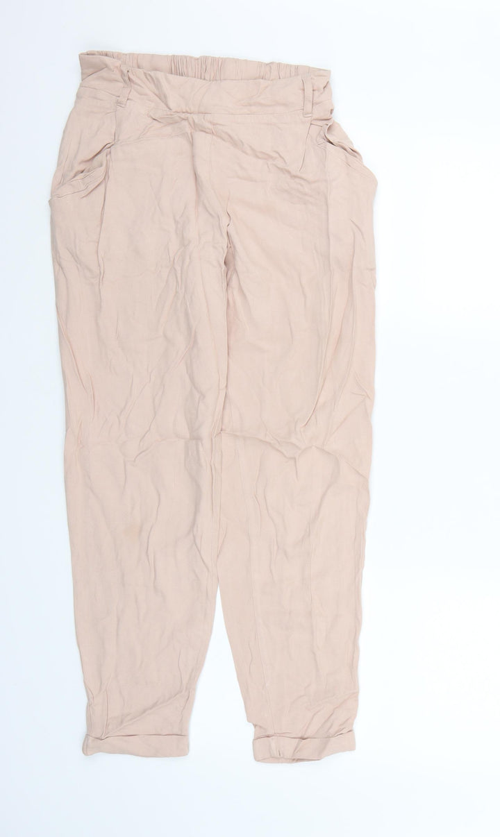 New Look Womens Pink Bloomer Trousers Size 8 L26 in