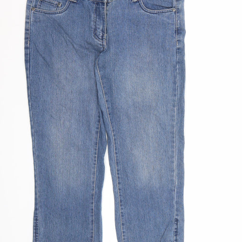 OKAY Womens Blue  Denim Cropped Jeans Size 10 L23 in