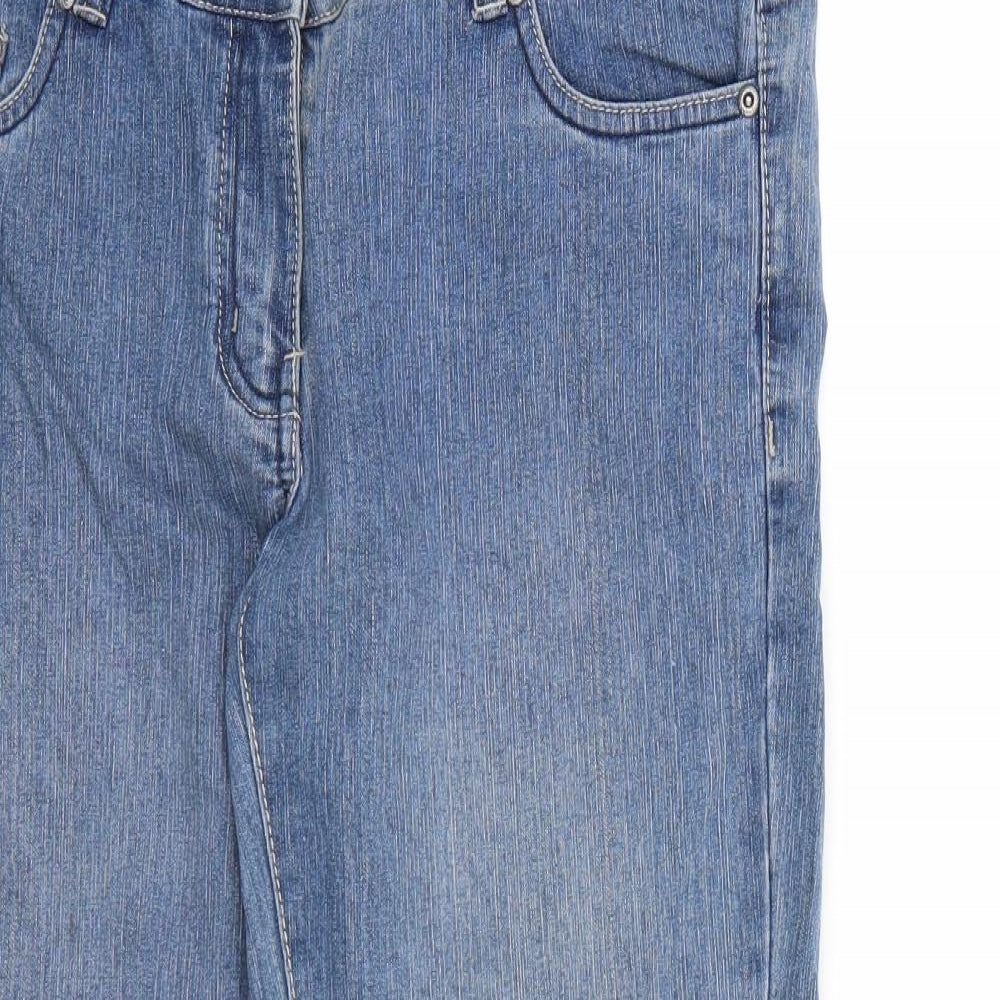 OKAY Womens Blue  Denim Cropped Jeans Size 10 L23 in