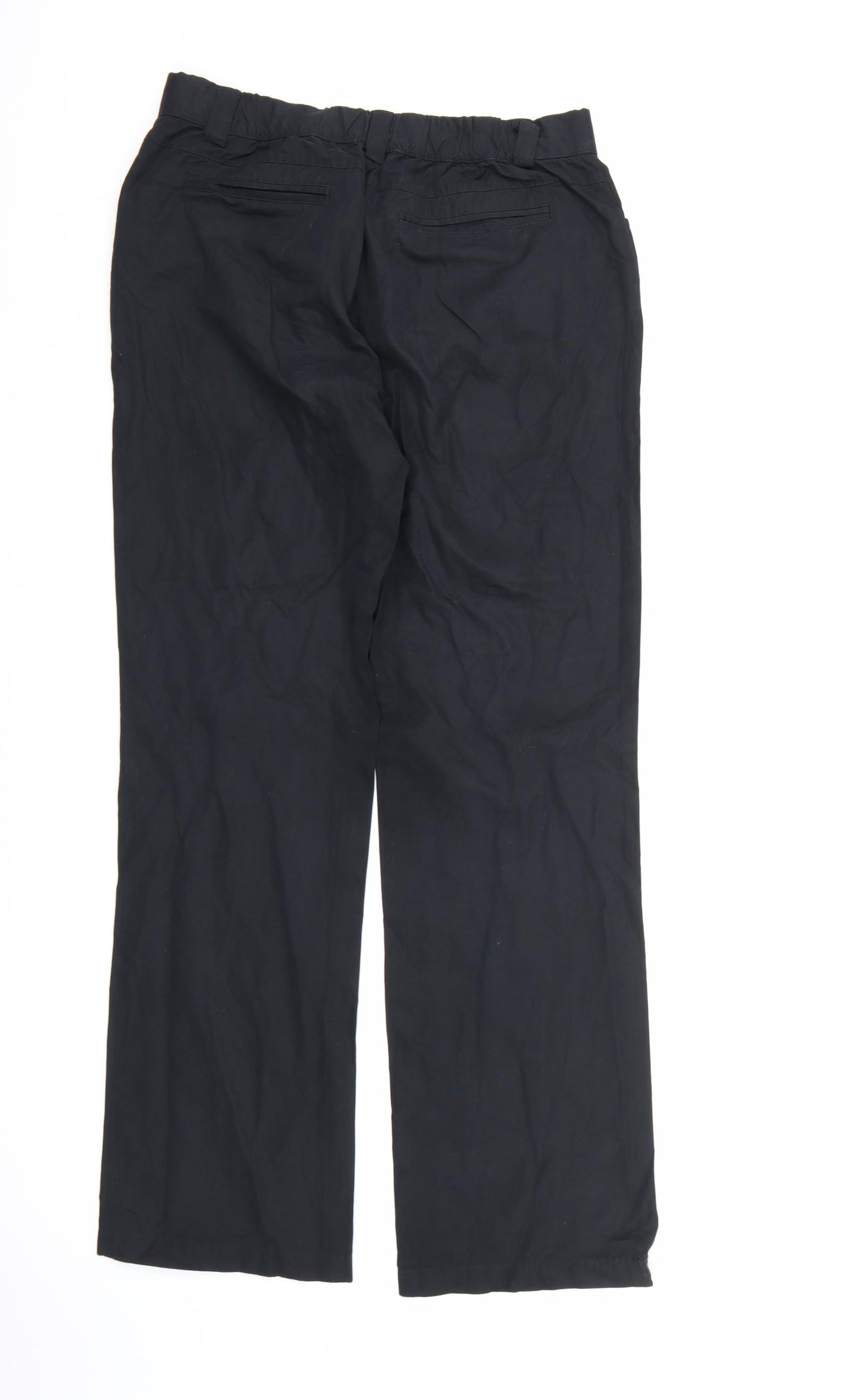 Preworn Boys Black   Windbreaker Trousers Size 16 Years