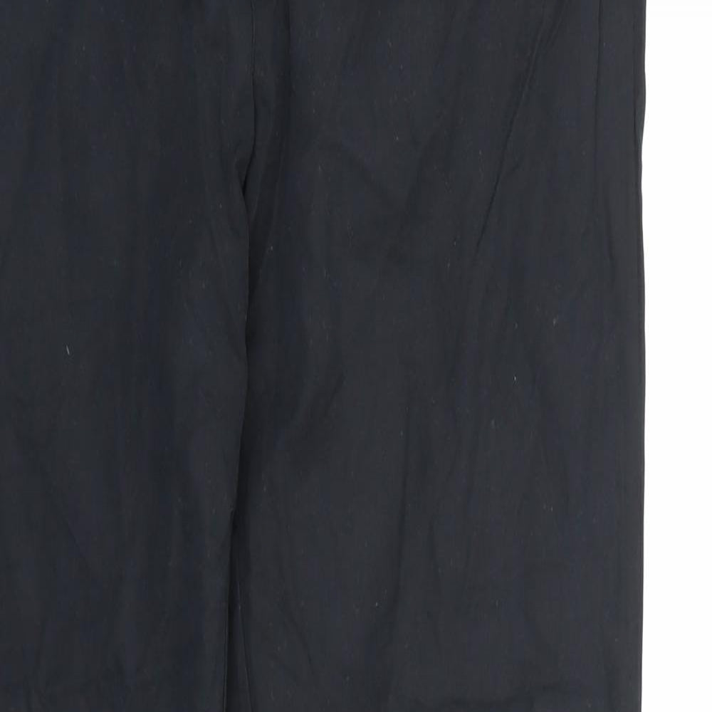 Preworn Boys Black   Windbreaker Trousers Size 16 Years