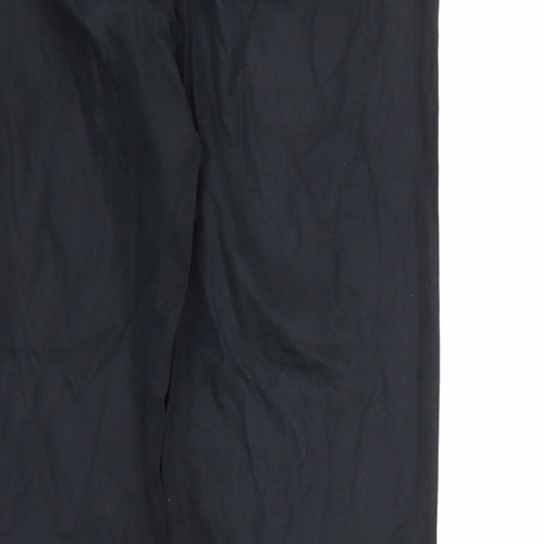 Preworn Boys Black   Windbreaker Trousers Size 16 Years