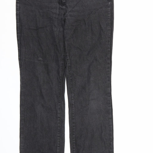 Bexleys Womens Black  Denim Straight Jeans Size 12 L32 in