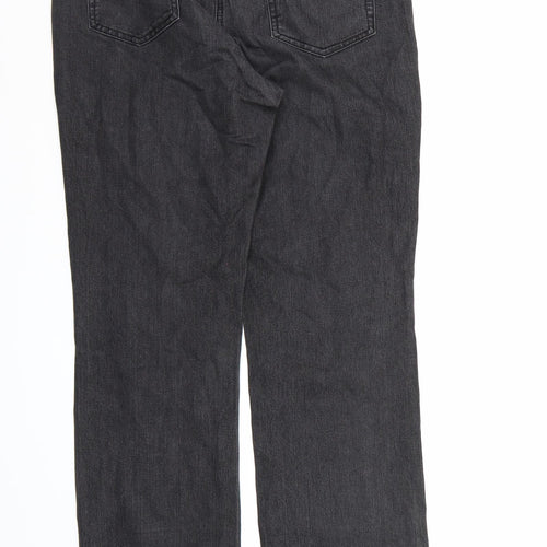 Bexleys Womens Black  Denim Straight Jeans Size 12 L32 in