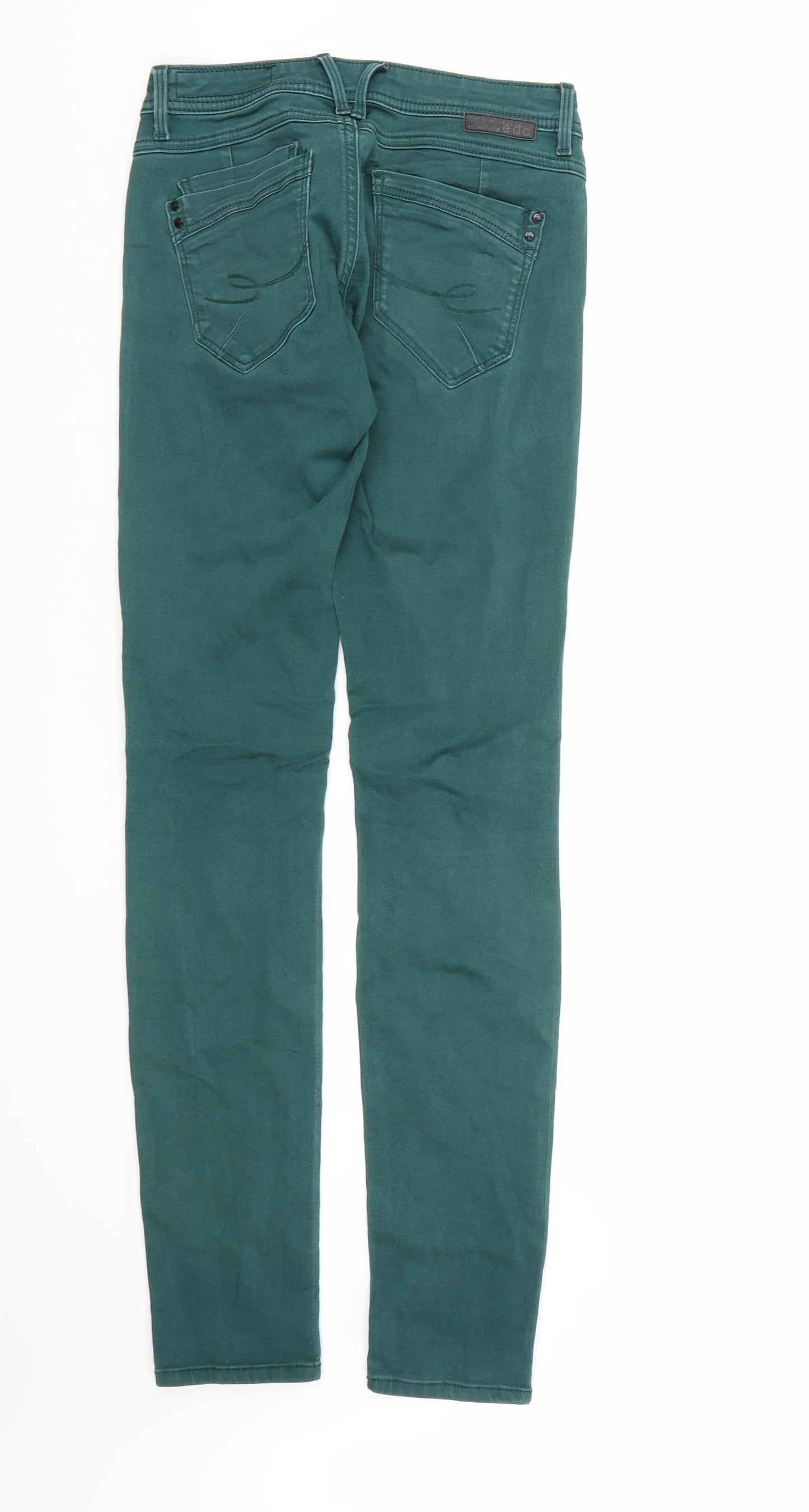 EDC Mens Green  Denim Straight Jeans  L32 in