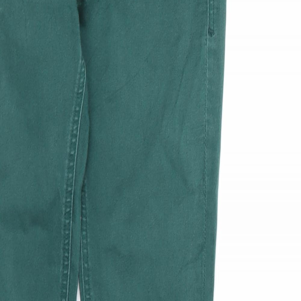 EDC Mens Green  Denim Straight Jeans  L32 in