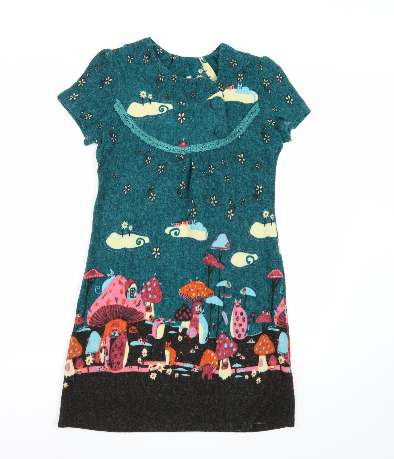 New Look Womens Green   A-Line  Size S