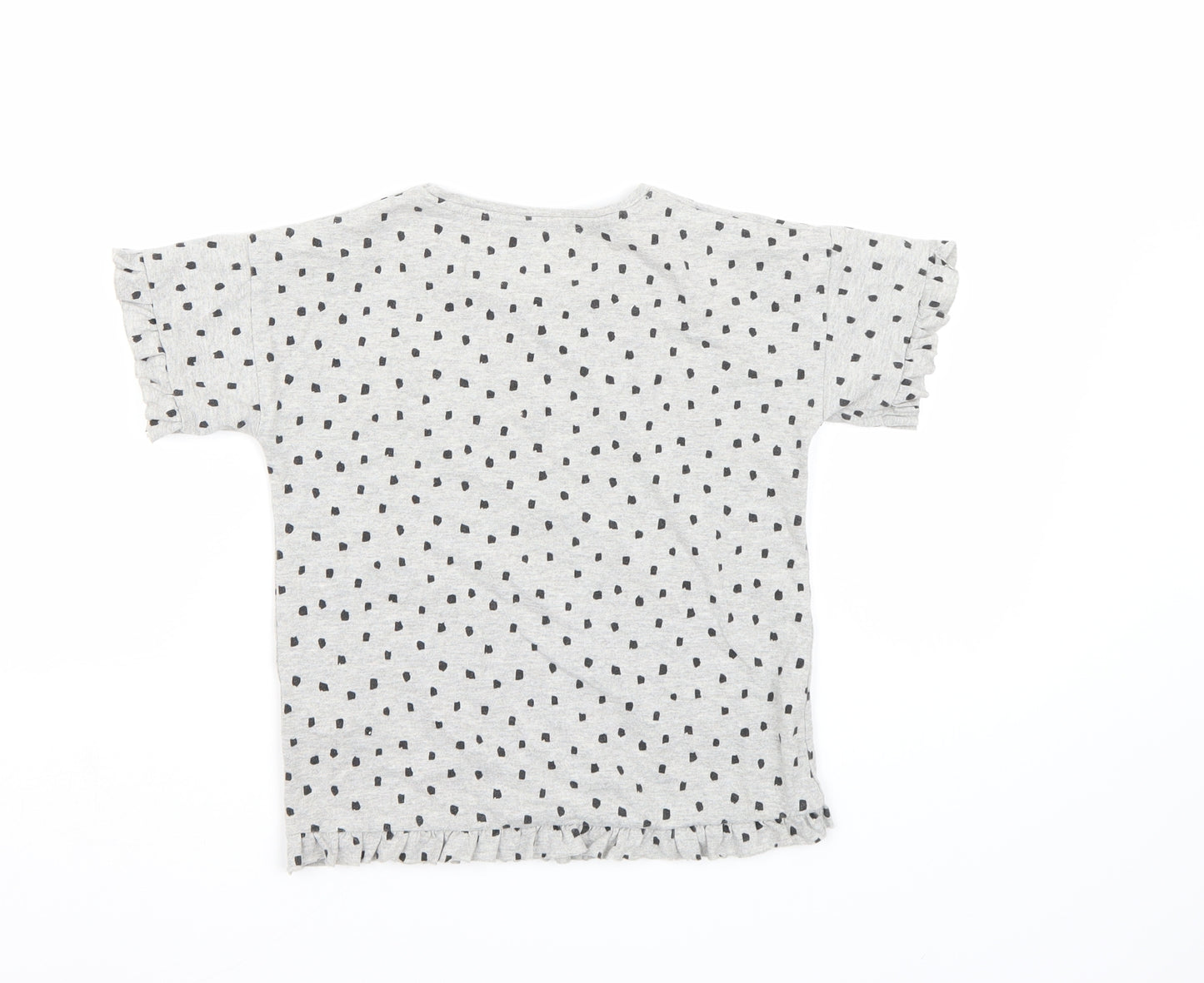 Minoti Girls Grey   Basic T-Shirt Size 5-6 Years