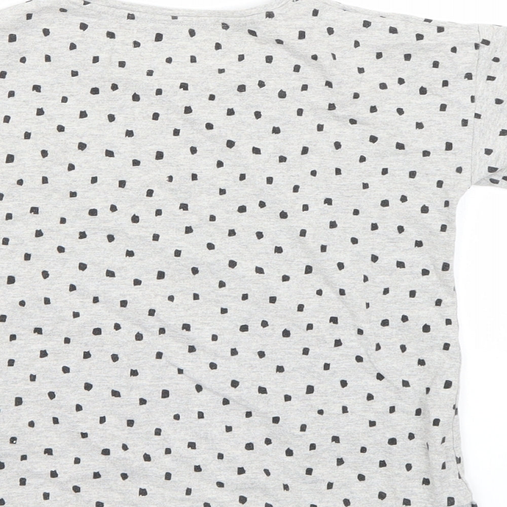Minoti Girls Grey   Basic T-Shirt Size 5-6 Years