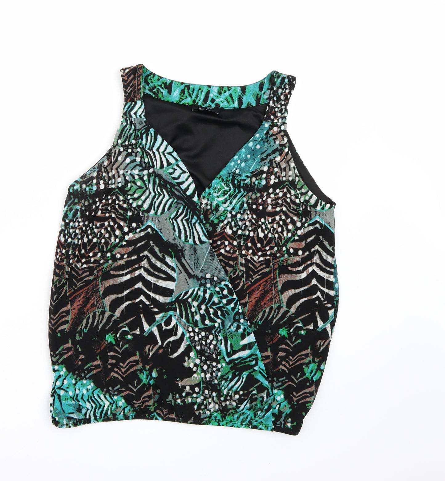 Klass Womens Green Floral  Camisole Tank Size M