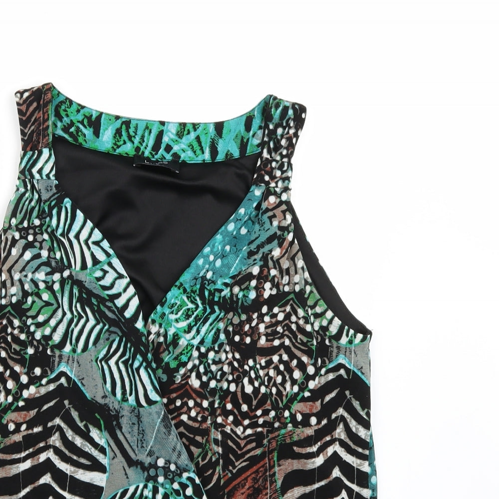 Klass Womens Green Floral  Camisole Tank Size M