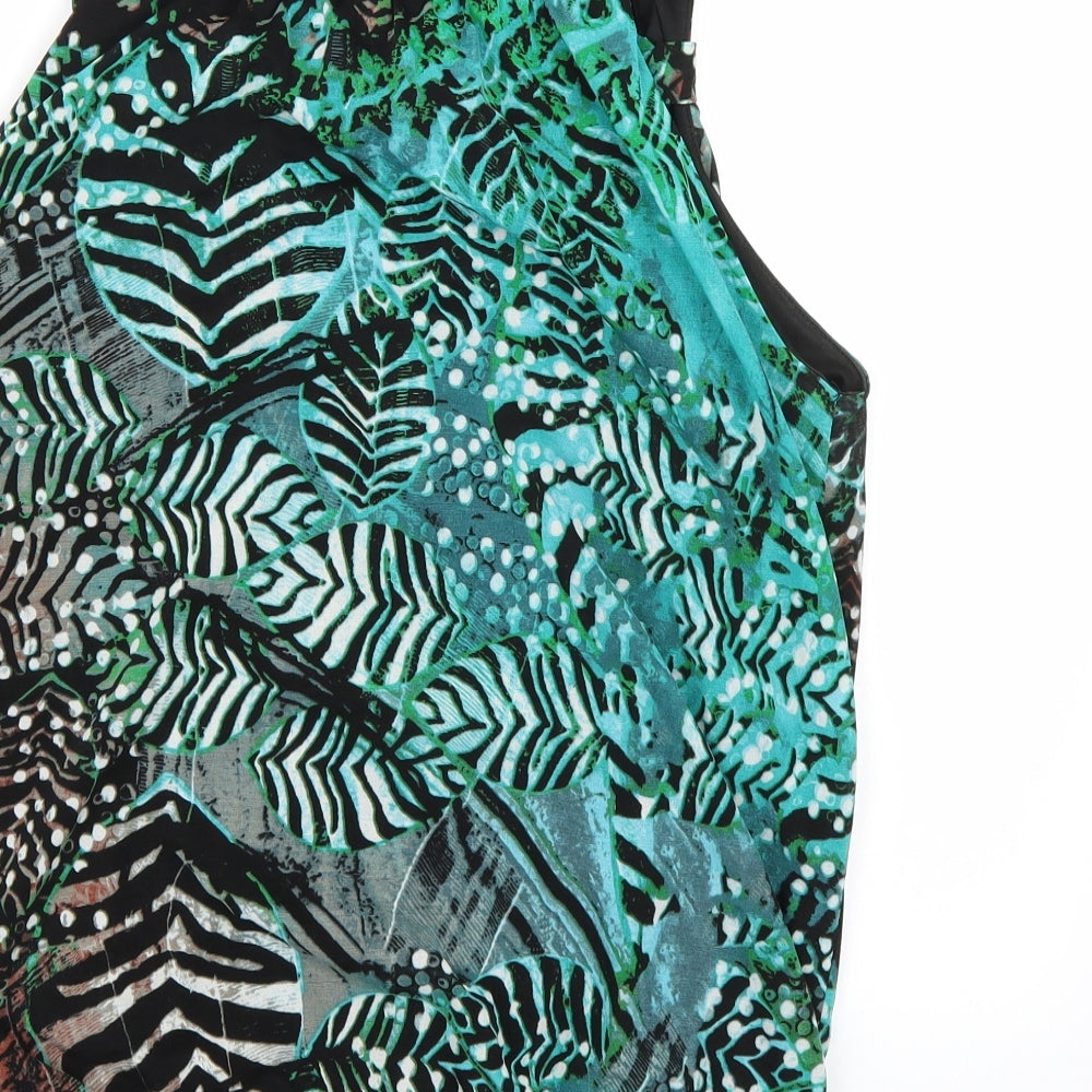Klass Womens Green Floral  Camisole Tank Size M