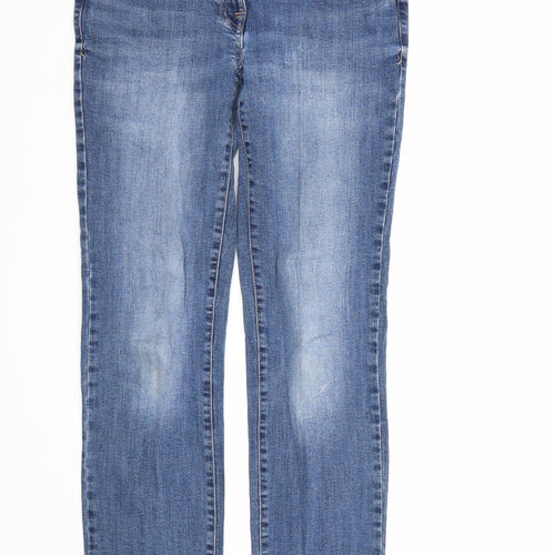NEXT Womens Blue  Denim Straight Jeans Size 10 L29 in