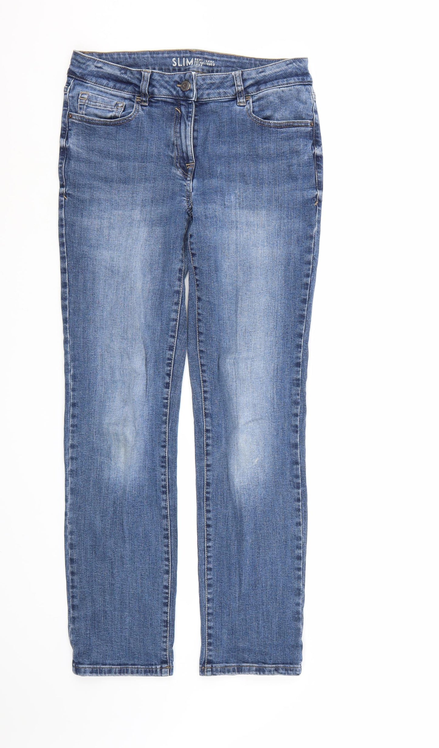 NEXT Womens Blue  Denim Straight Jeans Size 10 L29 in