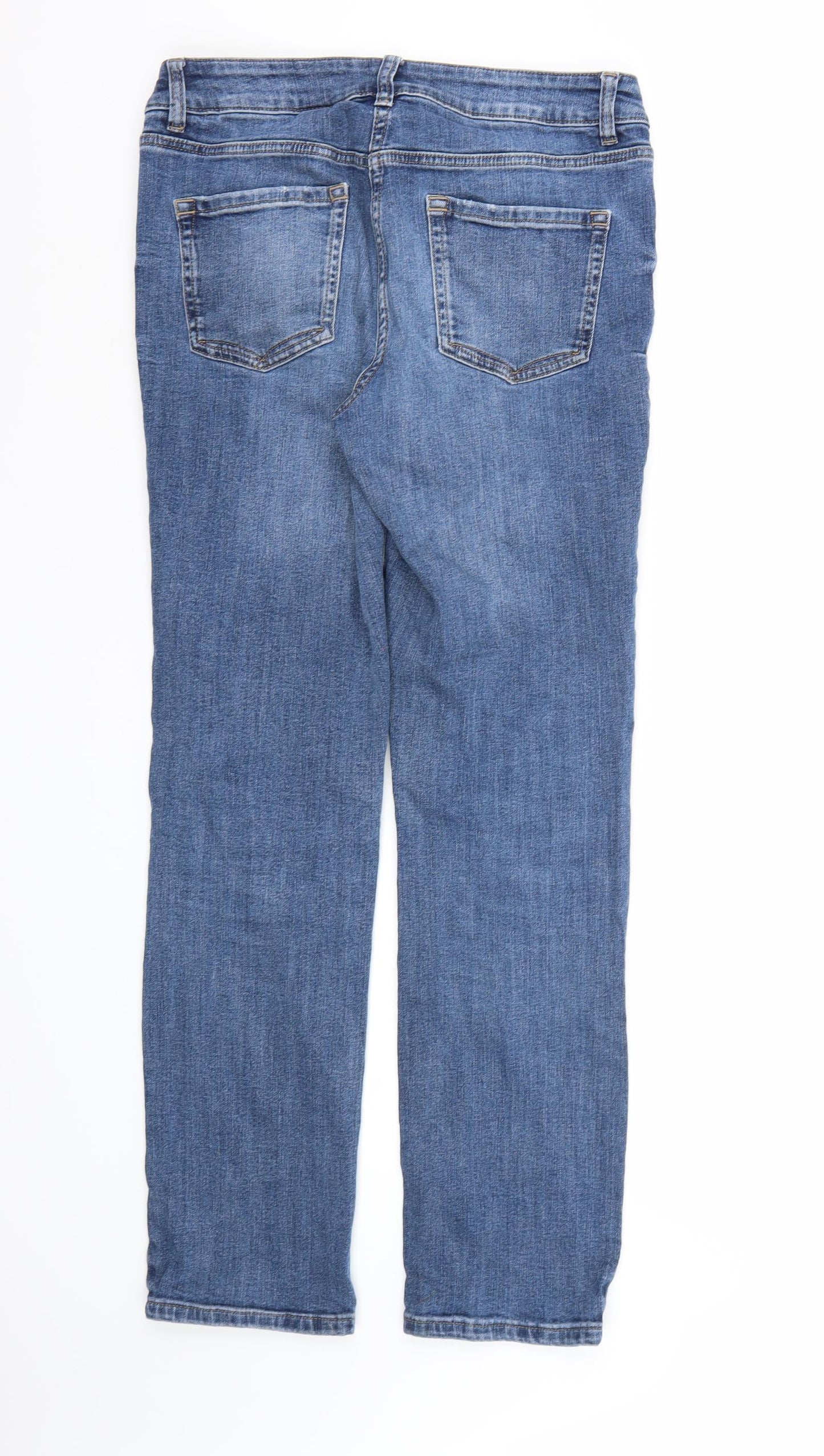 NEXT Womens Blue  Denim Straight Jeans Size 10 L29 in
